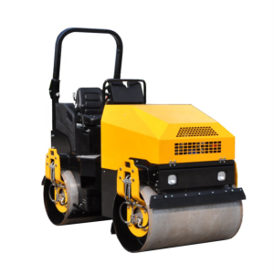 Rodillo doble tambor persona sentada